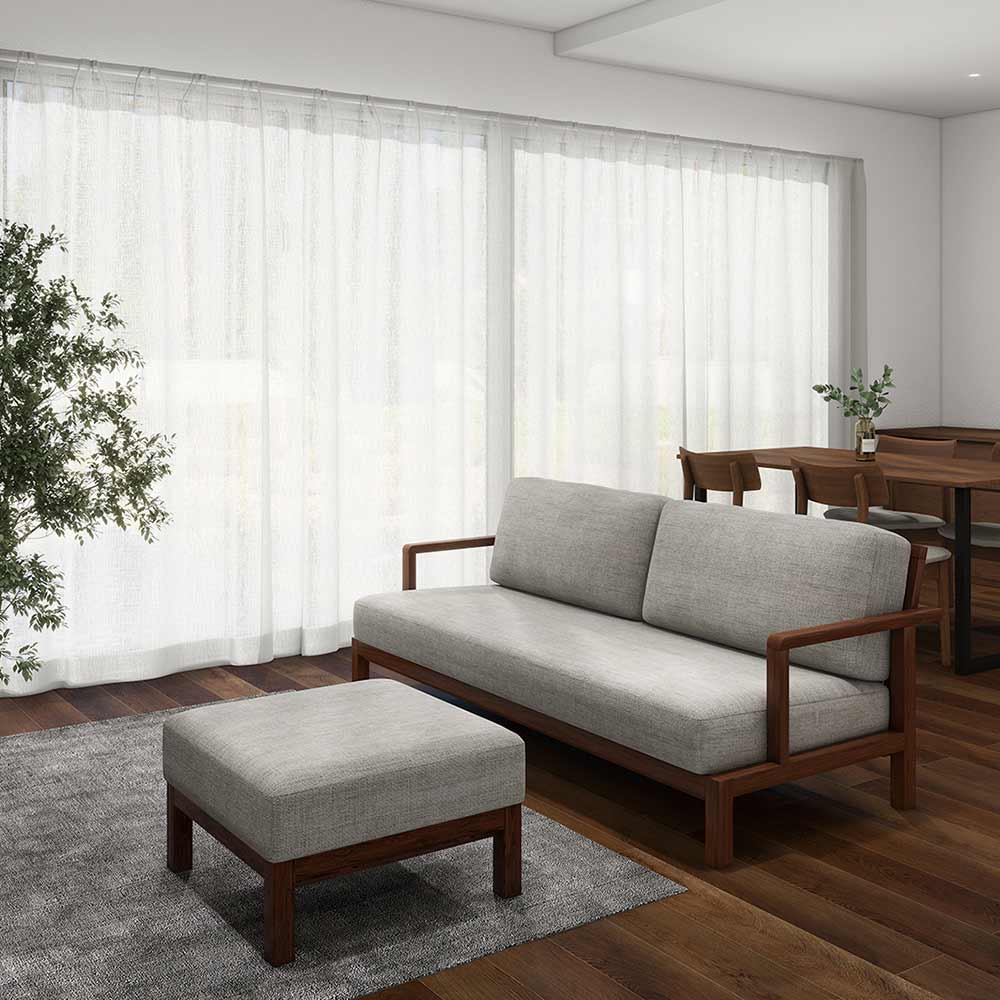 STRAND STOOL 木フレーム(ウォルナット) / FLANNEL SOFA（フランネルソファ） / オットマン / FLN10099_dt_01.jpg