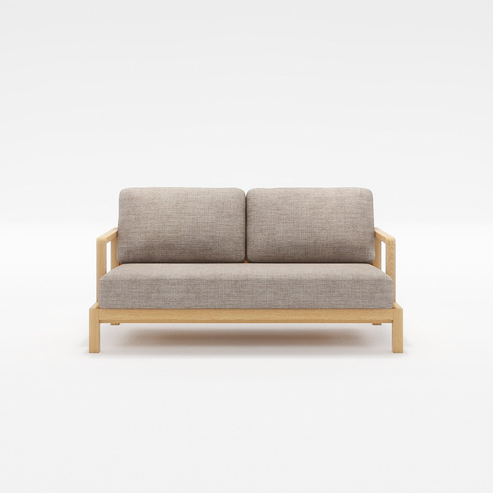 STRAND 2.5P SOFA 木フレーム(オーク) / FLANNEL SOFA(フランネルソファ) / 2人掛けソファ / FLN10100BEG_ma.jpg