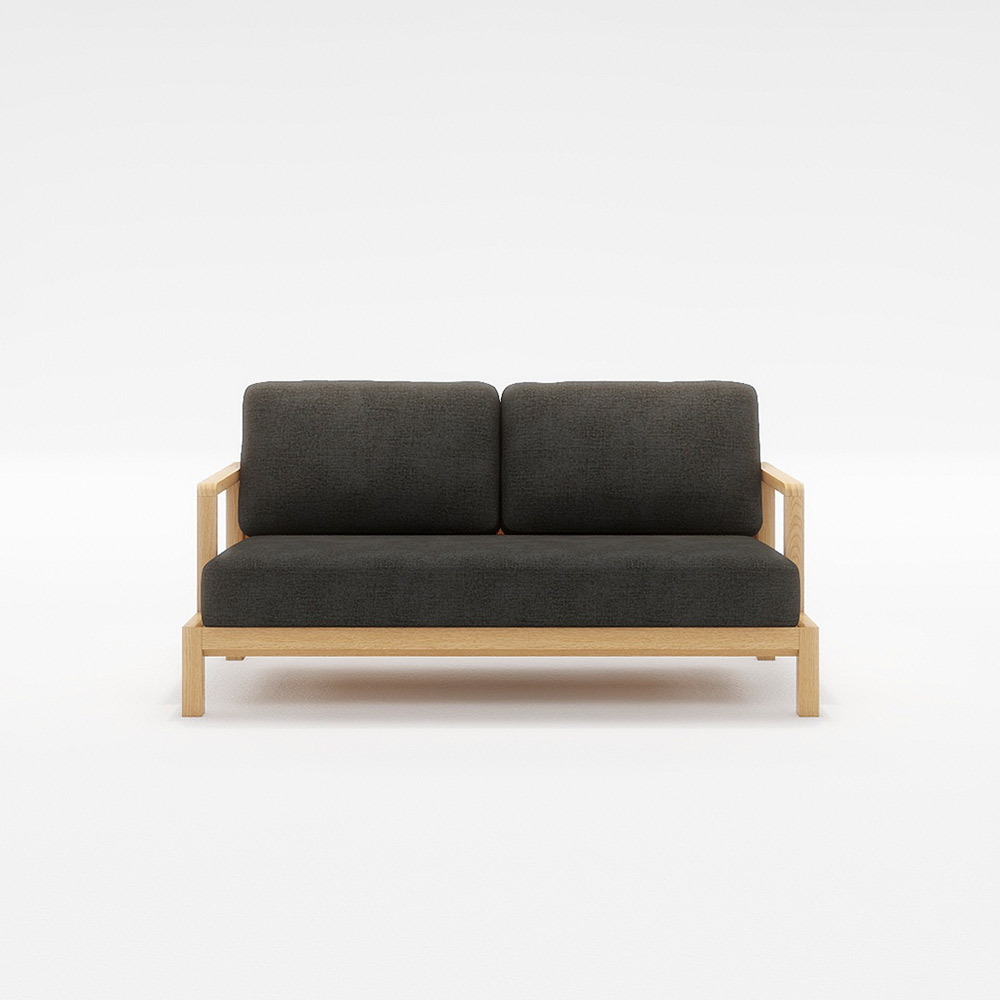 STRAND 2.5P SOFA 木フレーム(オーク) / FLANNEL SOFA(フランネルソファ) / 2人掛けソファ / FLN10100BLK_ma.jpg