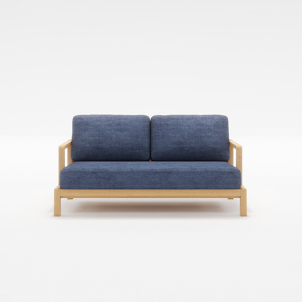 STRAND 2.5P SOFA 木フレーム(オーク) / FLANNEL SOFA(フランネルソファ) / 2人掛けソファ / FLN10100BLU_ma.jpg