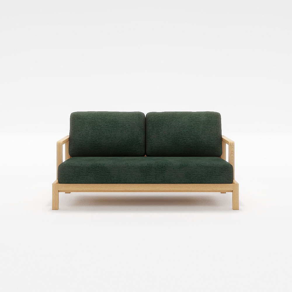 STRAND 2.5P SOFA 木フレーム(オーク) / FLANNEL SOFA(フランネルソファ) / 2人掛けソファ / FLN10100GRN_ma.jpg