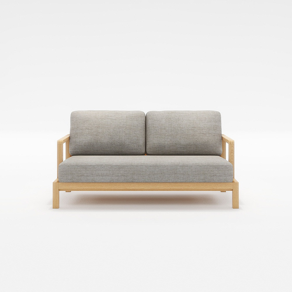 STRAND 2.5P SOFA 木フレーム(オーク) / FLANNEL SOFA(フランネルソファ) / 2人掛けソファ / FLN10100GRY_ma.jpg
