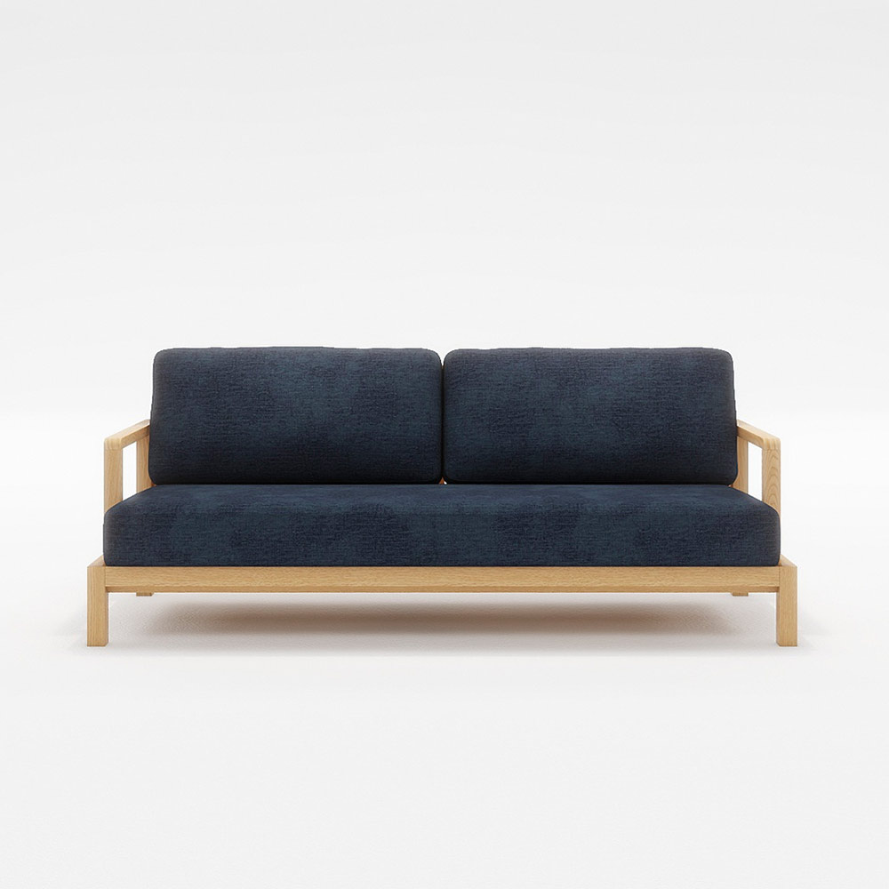 STRAND 3P SOFA 木フレーム(オーク) / FLANNEL SOFA(フランネルソファ) / 3人掛けソファ / FLN10102PPL_ma.jpg