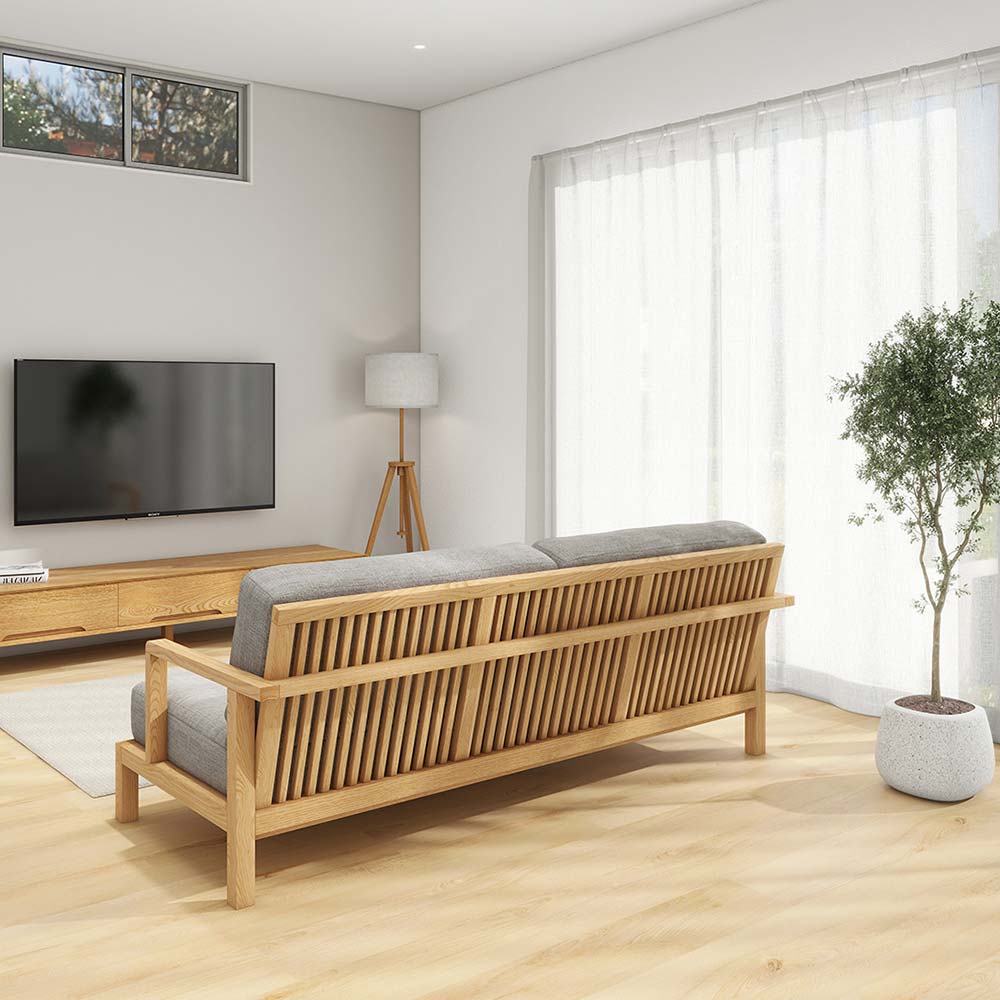 STRAND 3P SOFA 木フレーム(オーク) / FLANNEL SOFA（フランネルソファ） / 3人掛けソファ / FLN10102_dt_01.jpg
