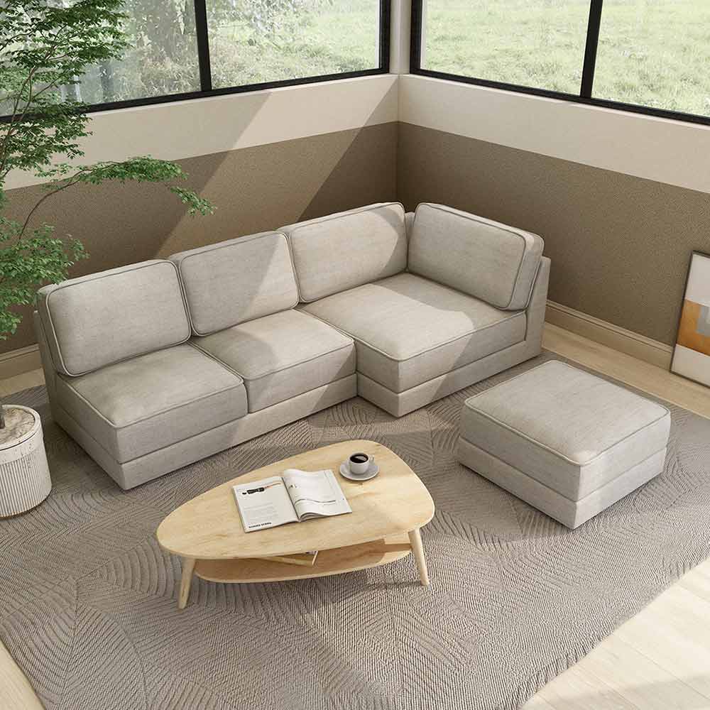 QUATT STOOL プラスチック脚 / FLANNEL SOFA（フランネルソファ） / オットマン / FLN10104_dt_01.jpg