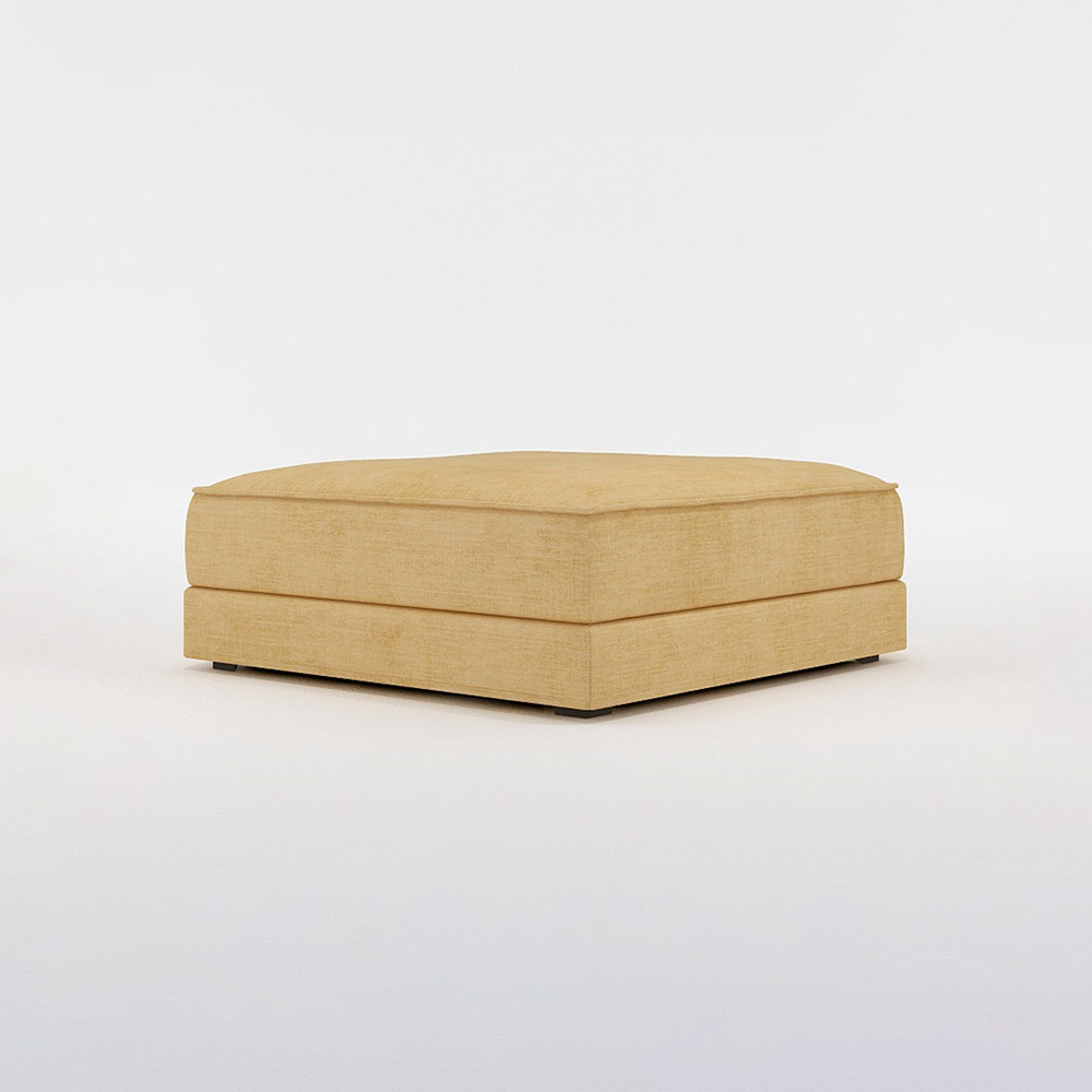 QUATT STOOL LARGE プラスチック脚 / FLANNEL SOFA(フランネルソファ) / オットマン / FLN10105YEL_ma.jpg