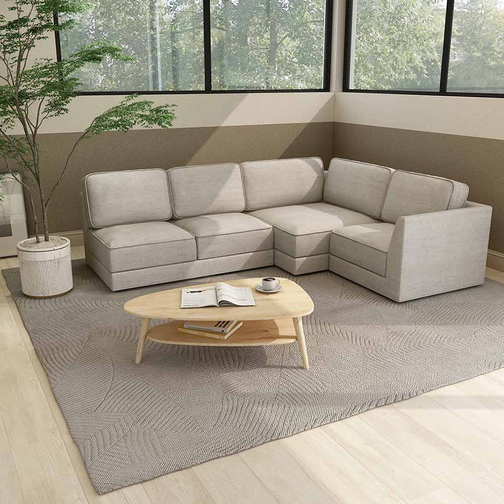 QUATT 1P CORNER プラスチック脚 / FLANNEL SOFA（フランネルソファ） / コーナーソファ / FLN10106_dt_01.jpg