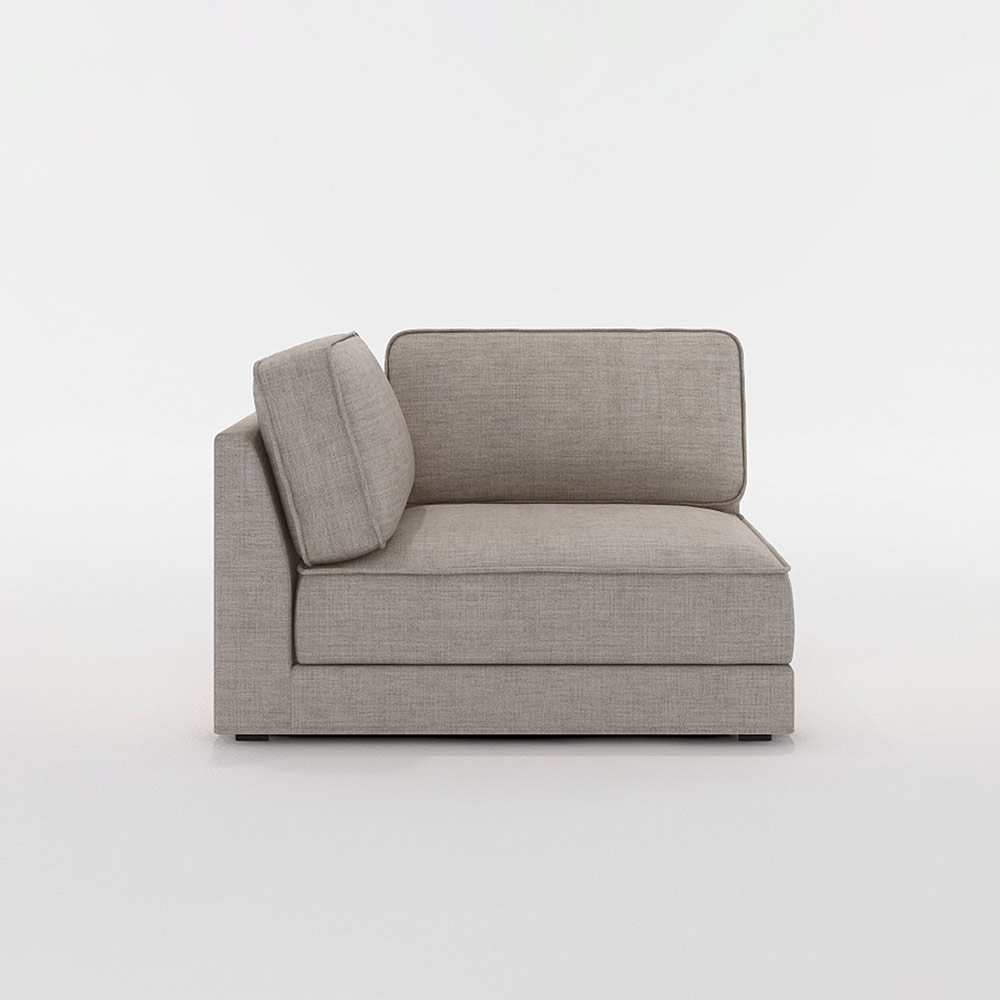 QUATT 1P CORNER LARGE プラスチック脚 / FLANNEL SOFA(フランネルソファ) / コーナーソファ / FLN10107BEG_ma.jpg