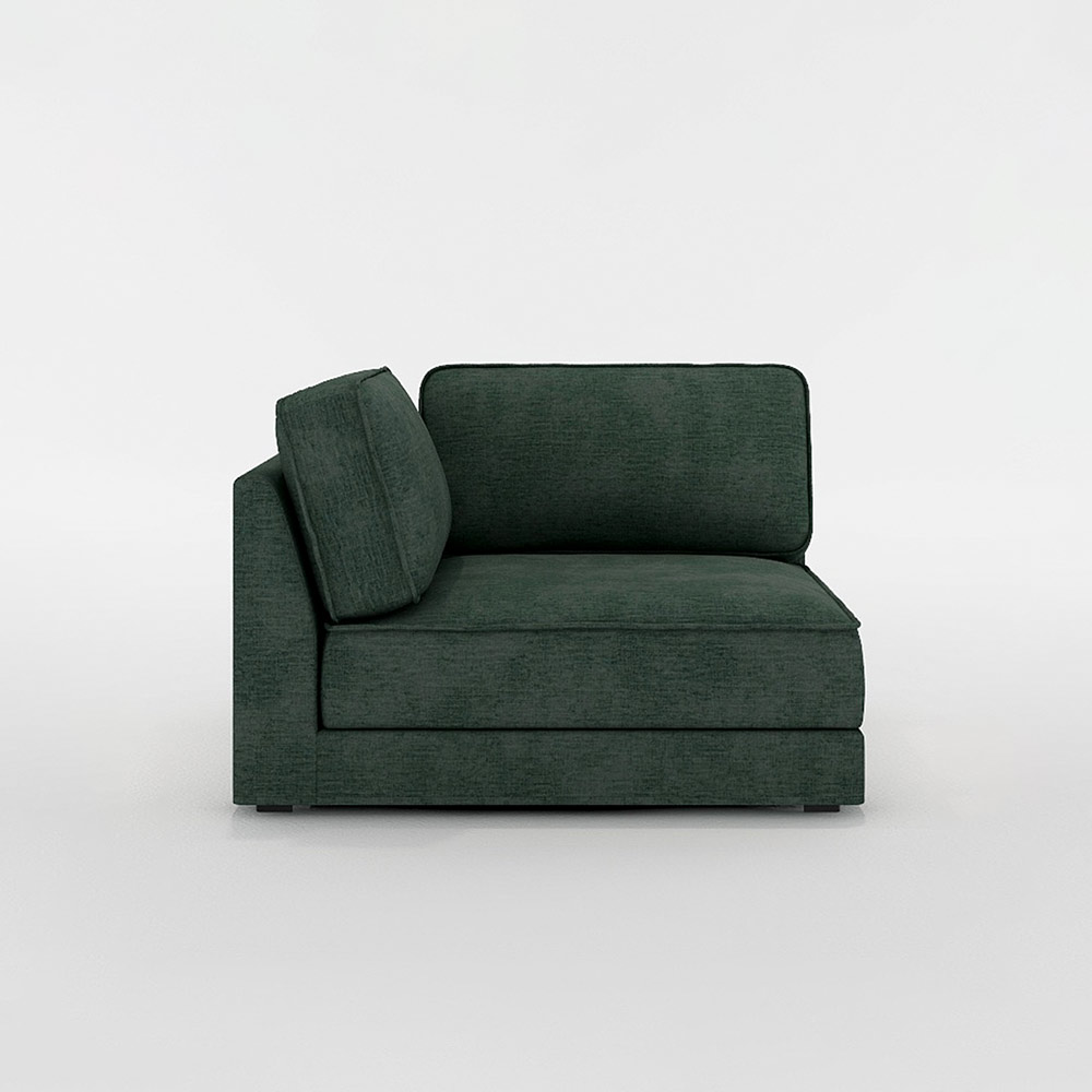 QUATT 1P CORNER LARGE プラスチック脚 / FLANNEL SOFA(フランネルソファ) / コーナーソファ / FLN10107GRN_ma.jpg