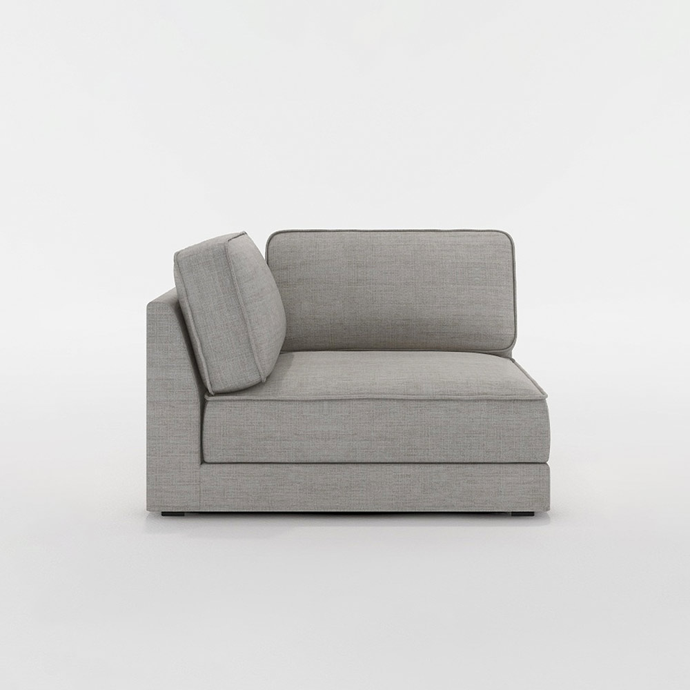 QUATT 1P CORNER LARGE プラスチック脚 / FLANNEL SOFA(フランネルソファ) / コーナーソファ / FLN10107GRY_ma.jpg