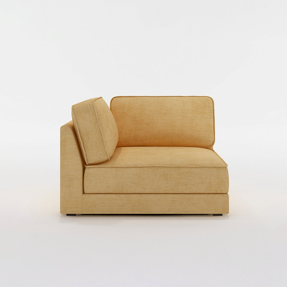 QUATT 1P CORNER LARGE プラスチック脚 / FLANNEL SOFA(フランネルソファ) / コーナーソファ / FLN10107YEL_ma.jpg