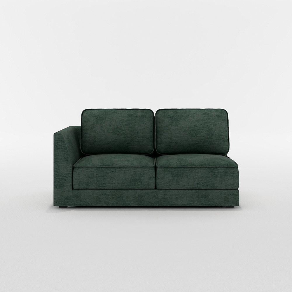 QUATT 2P SOFA ONE ARM RIGHT TYPE プラスチック脚 / FLANNEL SOFA(フランネルソファ) / 2人掛けソファ / FLN10108GRN_ma.jpg