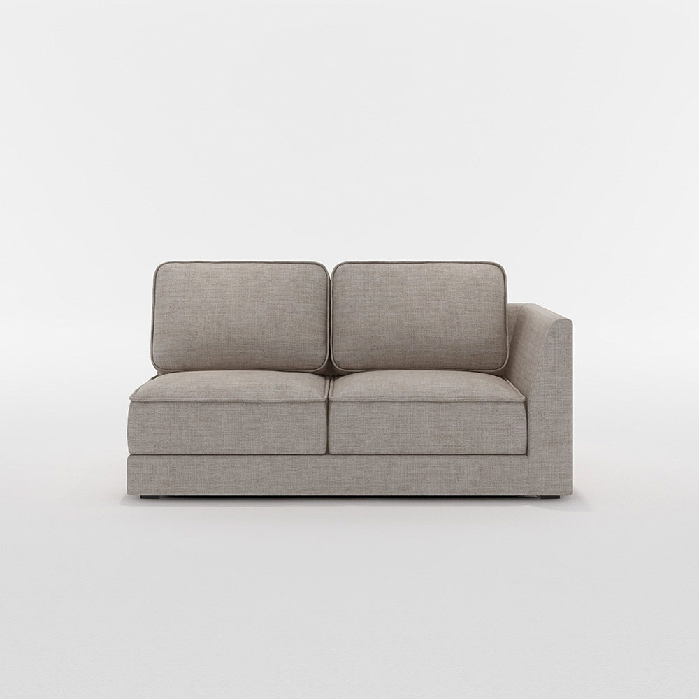 QUATT 2P SOFA ONE ARM LEFT TYPE プラスチック脚 / FLANNEL SOFA(フランネルソファ) / 2人掛けソファ / FLN10109BEG_ma.jpg
