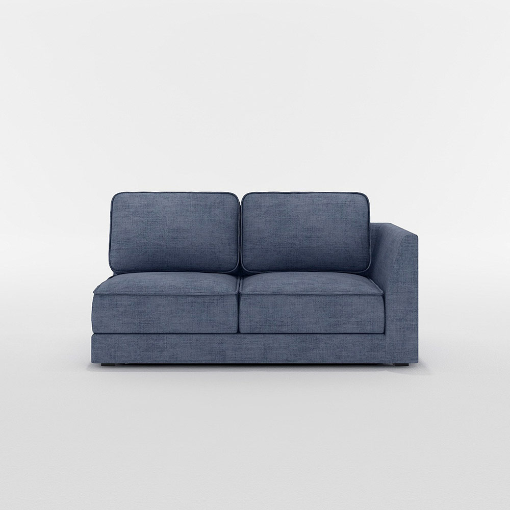 QUATT 2P SOFA ONE ARM LEFT TYPE プラスチック脚 / FLANNEL SOFA(フランネルソファ) / 2人掛けソファ / FLN10109BLU_ma.jpg
