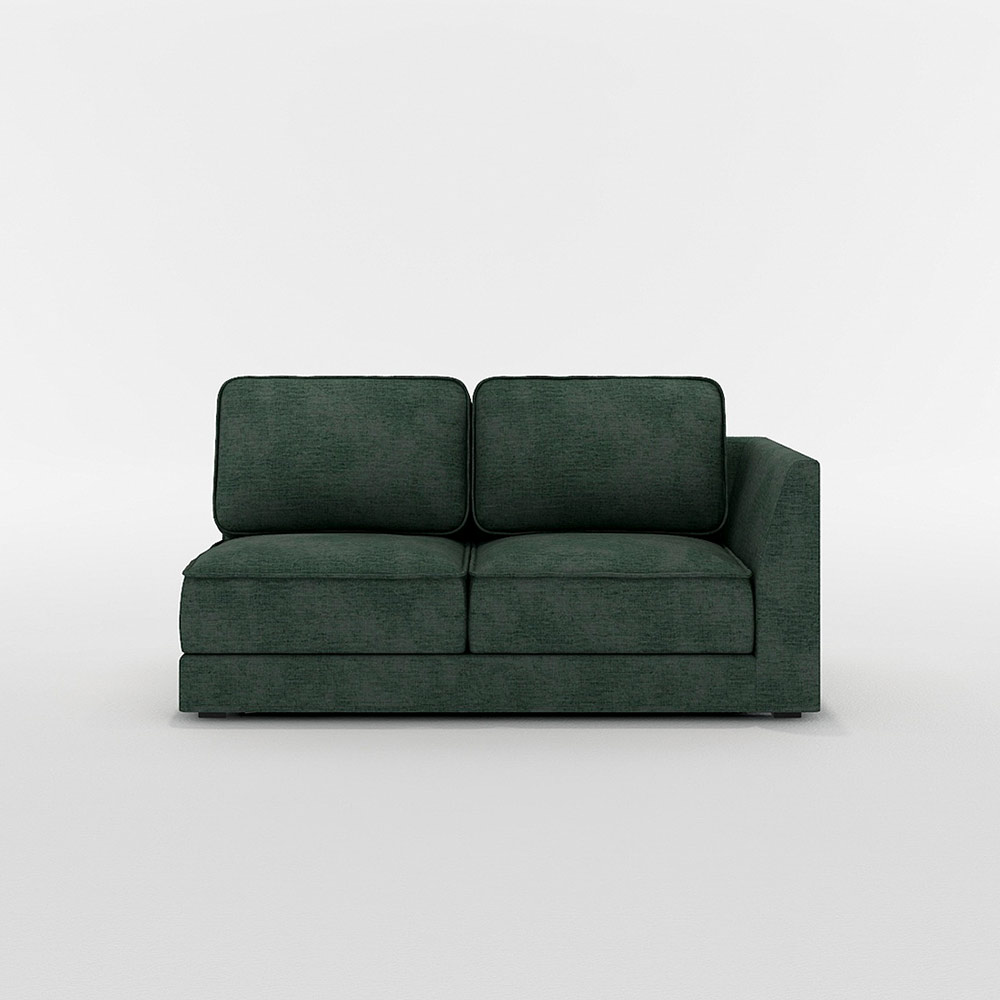 QUATT 2P SOFA ONE ARM LEFT TYPE プラスチック脚 / FLANNEL SOFA(フランネルソファ) / 2人掛けソファ / FLN10109GRN_ma.jpg