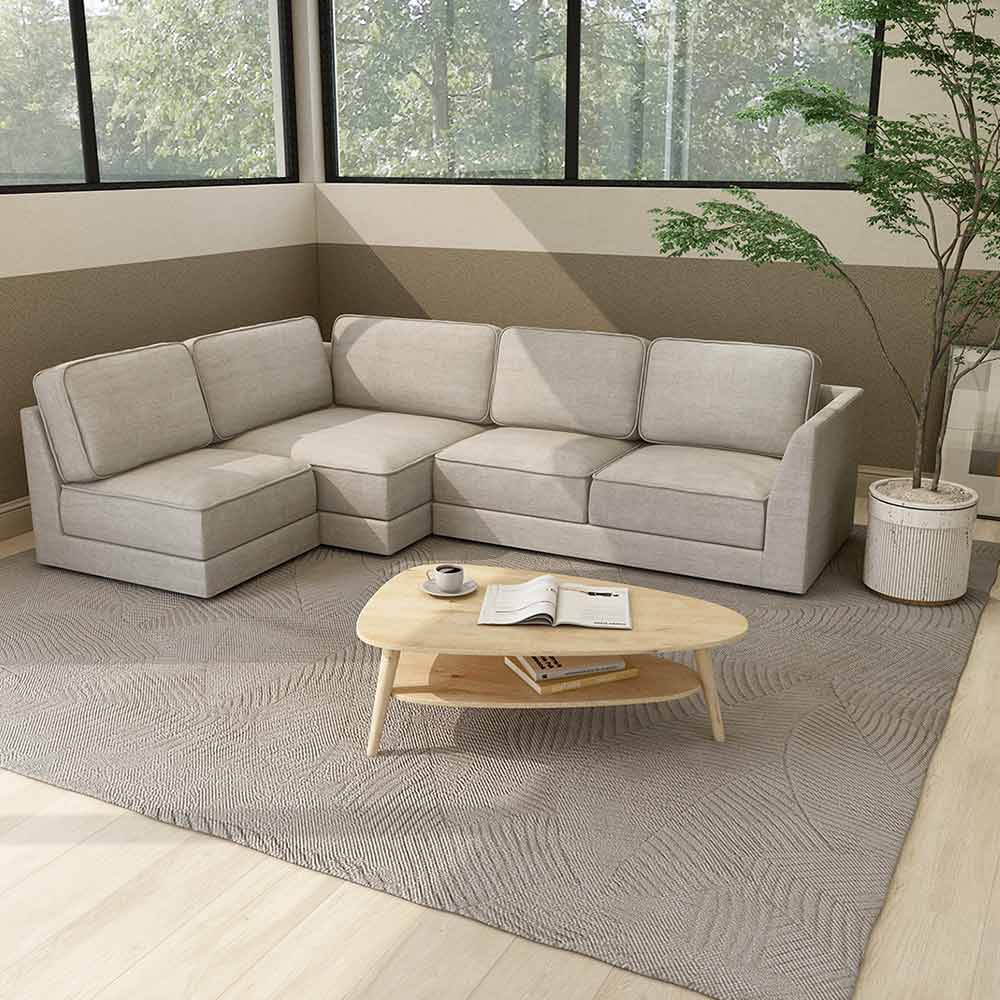 QUATT 2P SOFA ONE ARM LEFT TYPE プラスチック脚 / FLANNEL SOFA（フランネルソファ） / 2人掛けソファ / FLN10109_dt_01.jpg