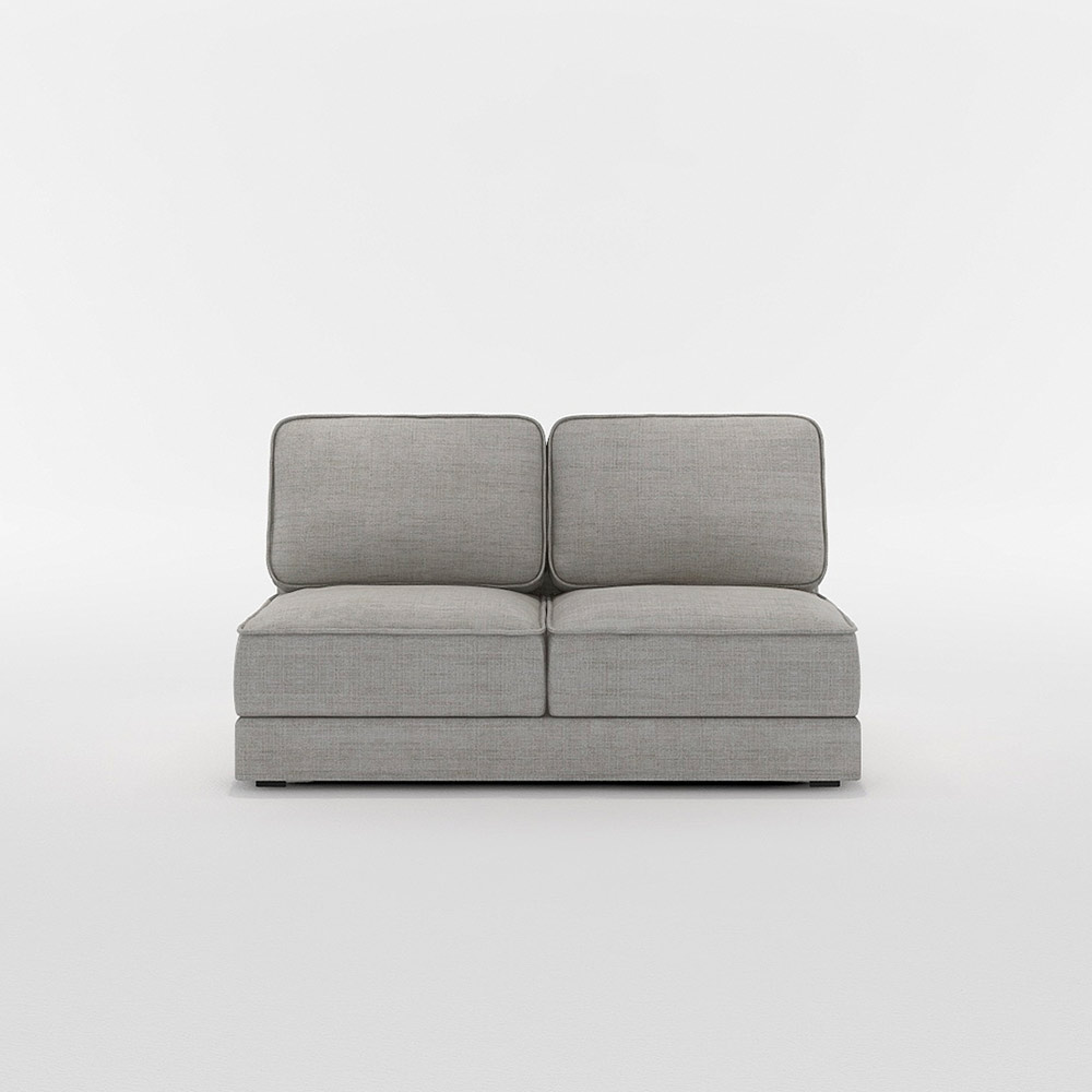 QUATT 2P SOFA プラスチック脚 / FLANNEL SOFA(フランネルソファ) / 2人掛けソファ / FLN10112GRY_ma.jpg