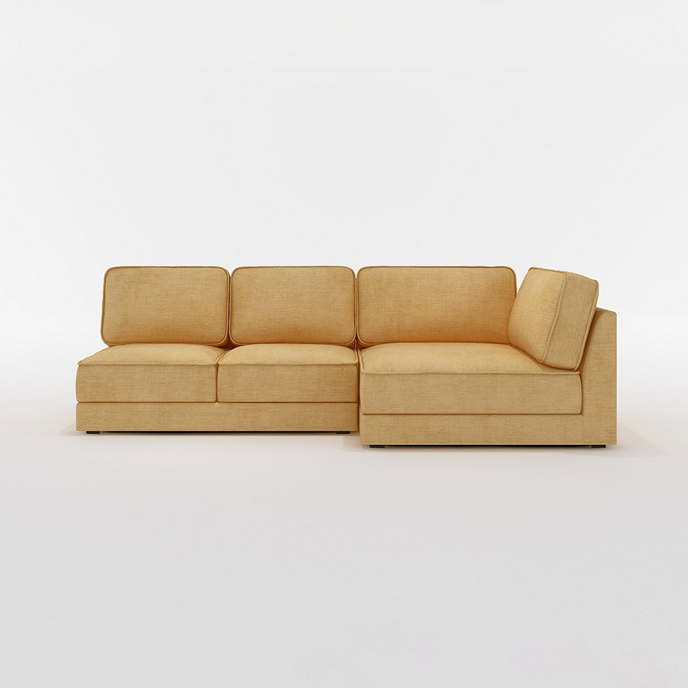 QUATT COUCH SET(2P + 1P corner large) / FLANNEL SOFA(フランネルソファ) / カウチソファ / FLN10113YEL_ma.jpg