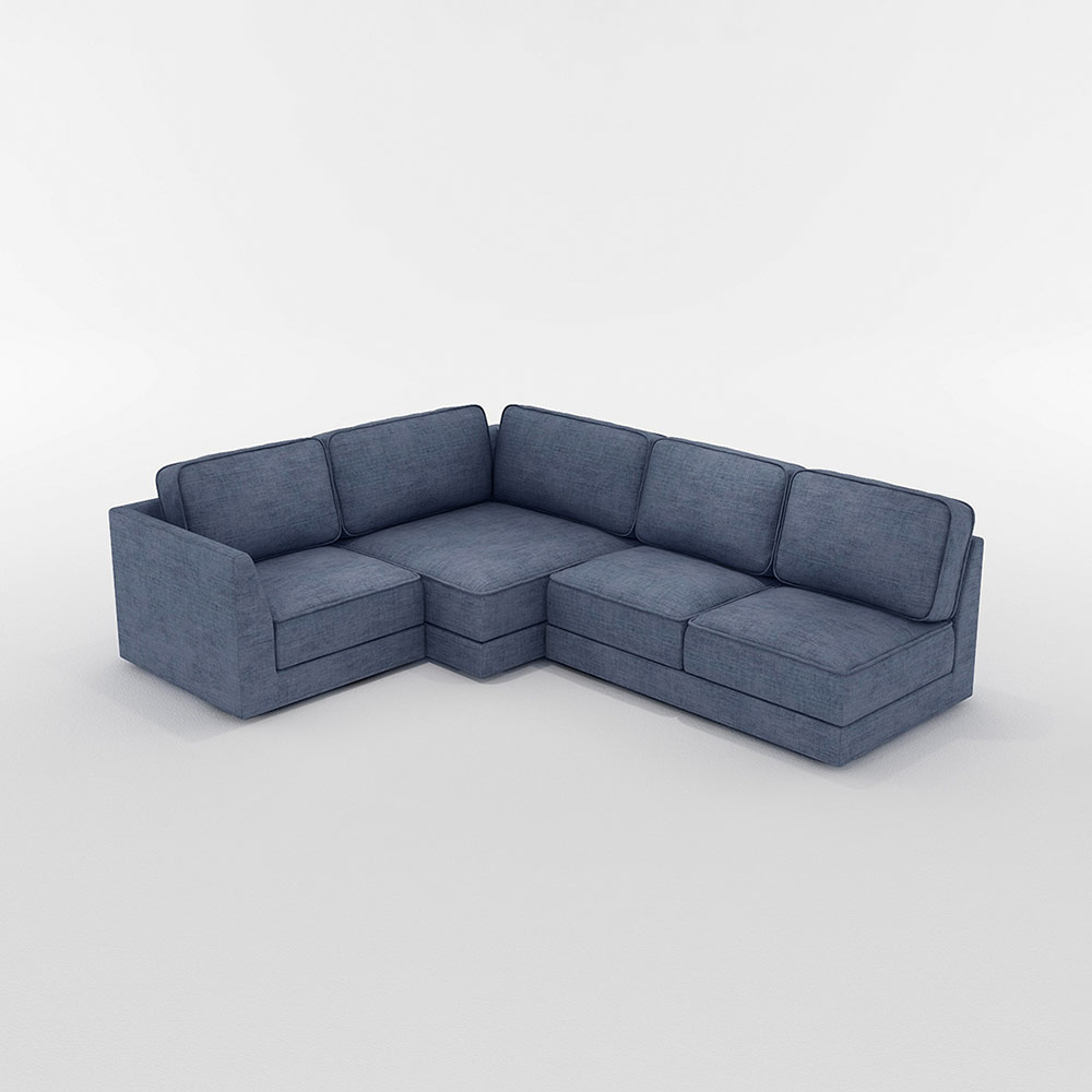 QUATT CORNER SOFA SET(2P + 1P corner large + 1P corner) / FLANNEL SOFA(フランネルソファ) / コーナーソファ / FLN10114BLU_ma.jpg