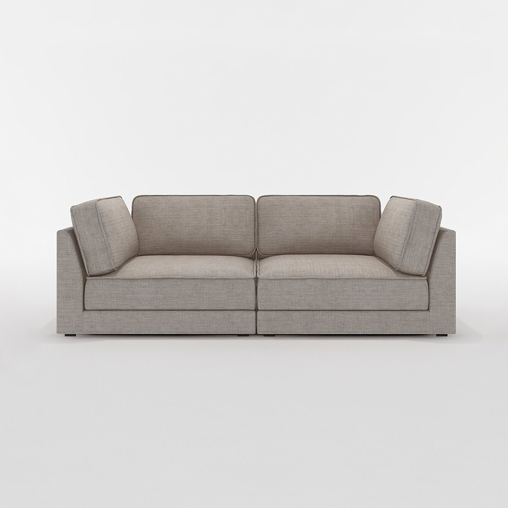 QUATT CORNER SOFA SET(1P corner large ×2) / FLANNEL SOFA(フランネルソファ) / 3人掛けソファ / FLN10115BEG_ma.jpg
