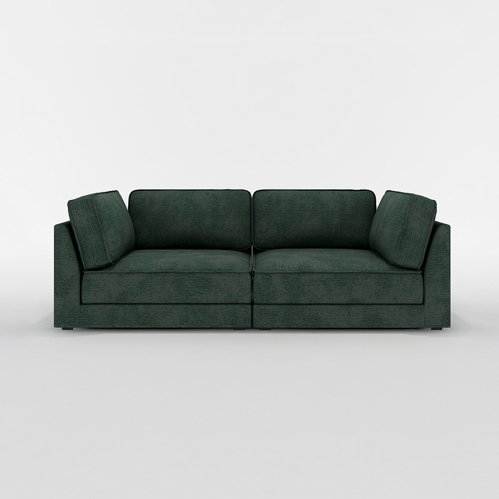 QUATT CORNER SOFA SET(1P corner large ×2) / FLANNEL SOFA(フランネルソファ) / 3人掛けソファ / FLN10115GRN_ma.jpg