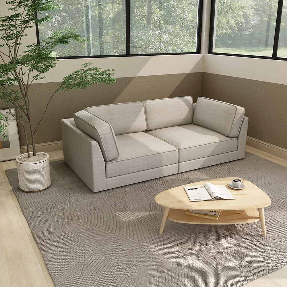 QUATT CORNER SOFA SET(1P corner large ×2) / FLANNEL SOFA（フランネルソファ） / 3人掛けソファ / FLN10115_dt_01.jpg