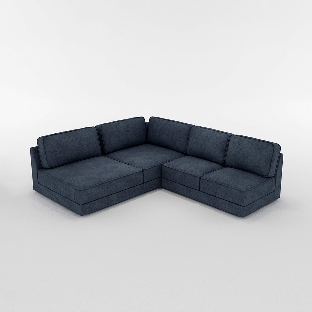 QUATT CORNER SOFA SET(1P large + 1P corner large + 2P) / FLANNEL SOFA(フランネルソファ) / コーナーソファ / FLN10116PPL_ma.jpg