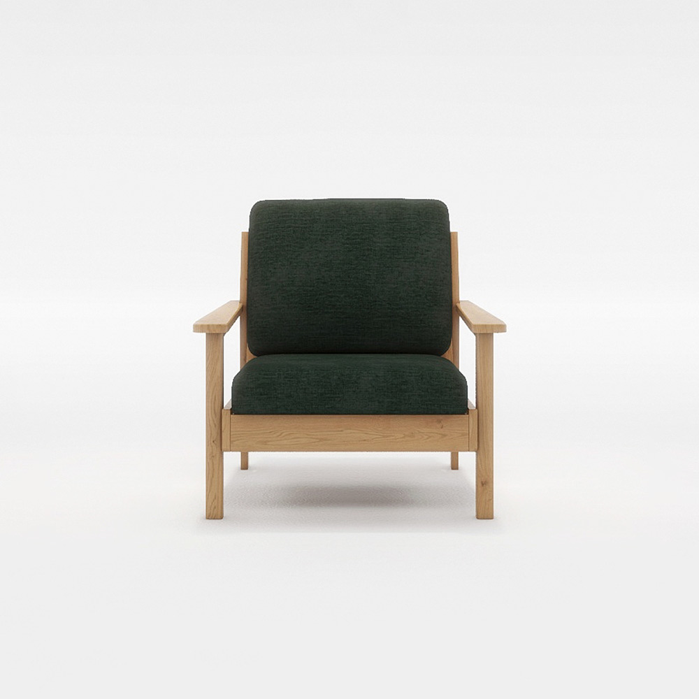 MOLEED 1P SOFA 木フレーム(ナチュラル) / FLANNEL SOFA(フランネルソファ) / 1人掛けソファ / FLN10117GRN_ma.jpg