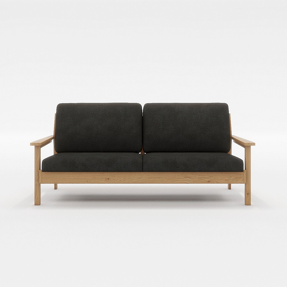 MOLEED 3P SOFA 木フレーム(ナチュラル) / FLANNEL SOFA（フランネルソファ） / 3人掛けソファ / FLN10118BLK_ma.jpg