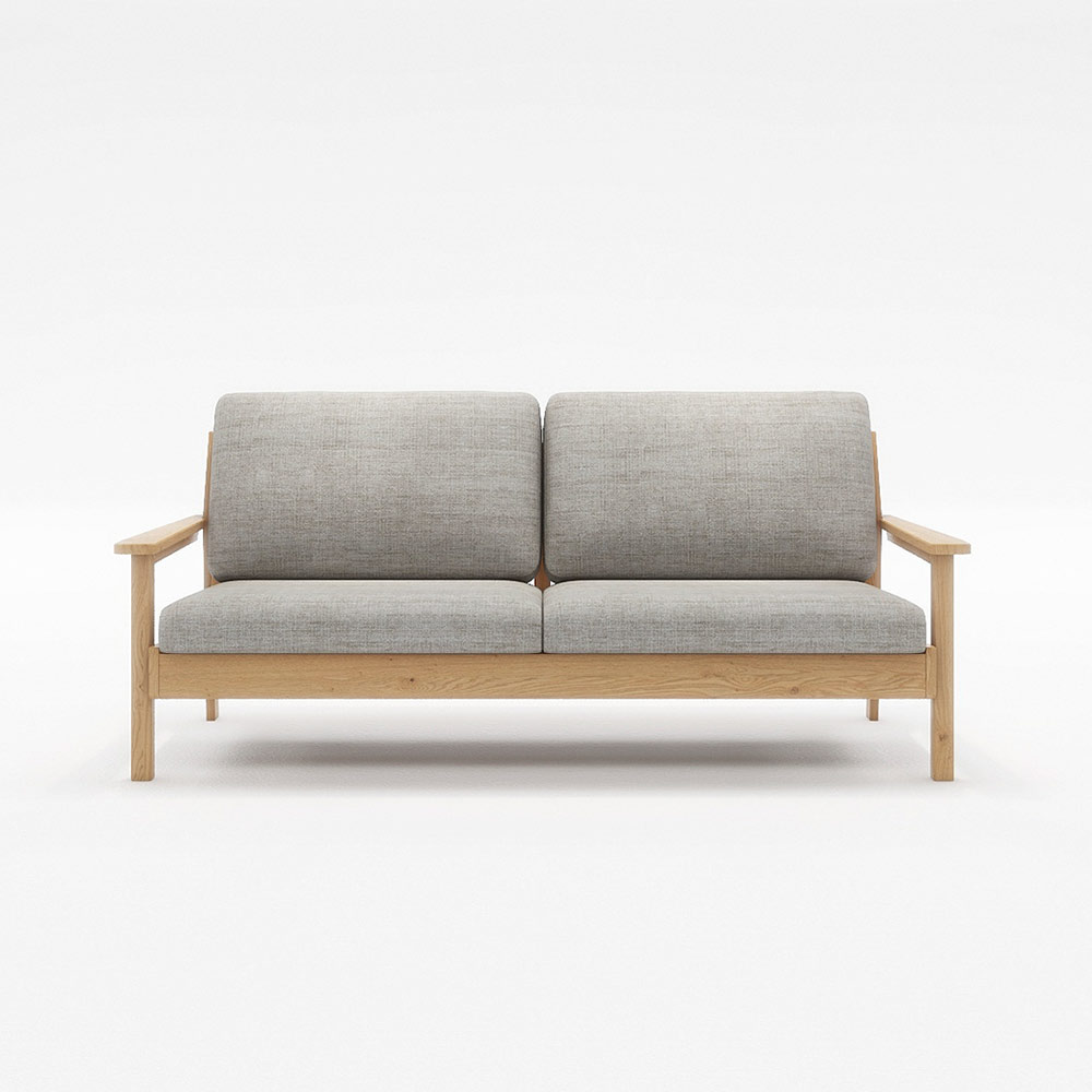 MOLEED 3P SOFA 木フレーム(ナチュラル) / FLANNEL SOFA（フランネルソファ） / 3人掛けソファ / FLN10118GRY_ma.jpg