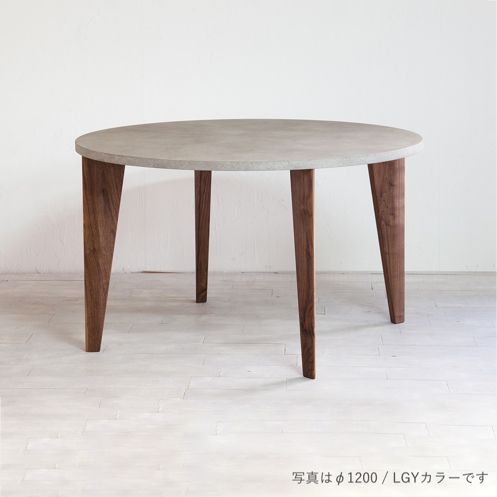 NOMBE round table mortar walnut φ1000_FolivorA / FolivorA（フォリヴォラ） / ダイニングテーブル / FLV10057BLK_ma.jpg