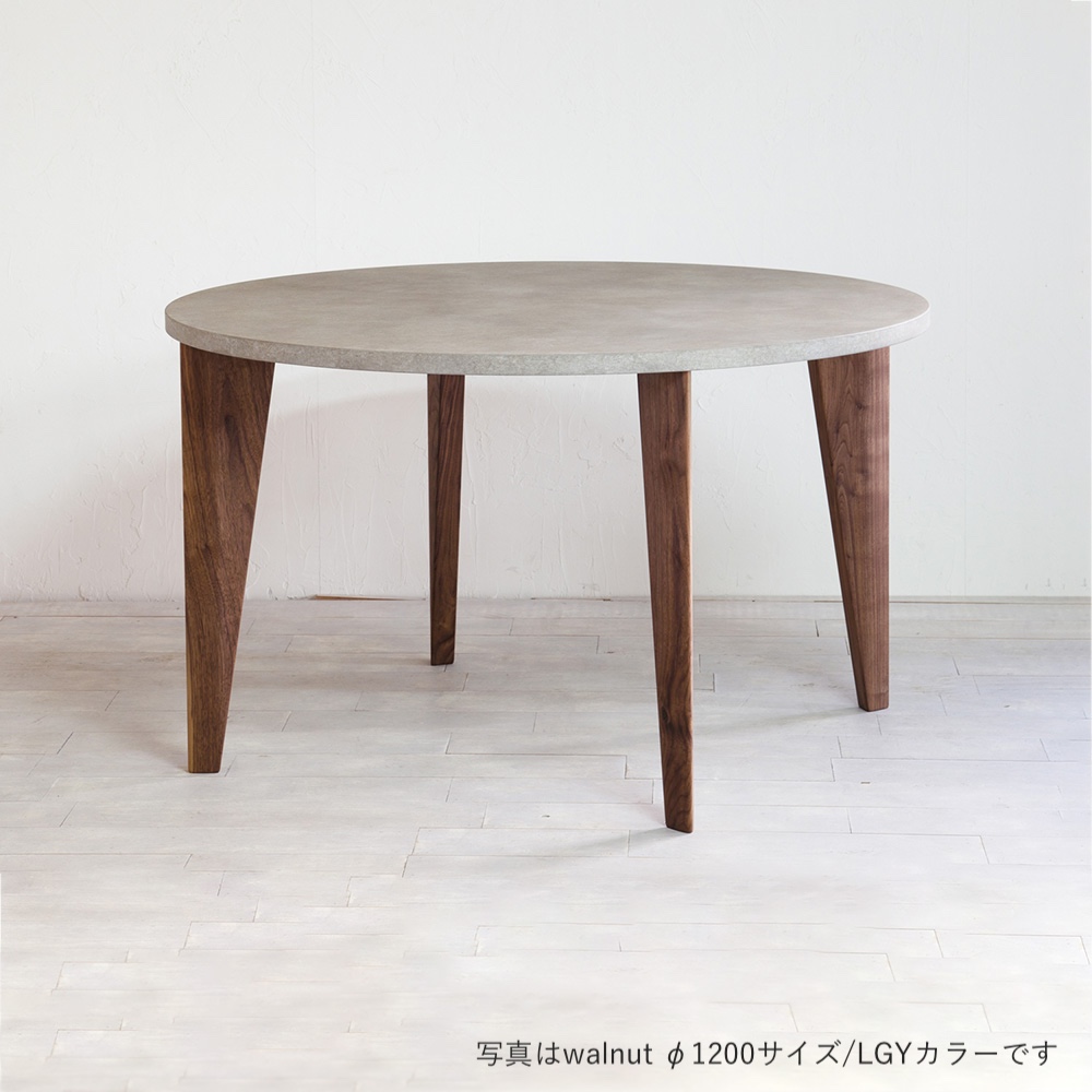NOMBE round table mortar konara φ1000_FolivorA / FolivorA（フォリヴォラ） / ダイニングテーブル / FLV10115BLK_ma.jpg