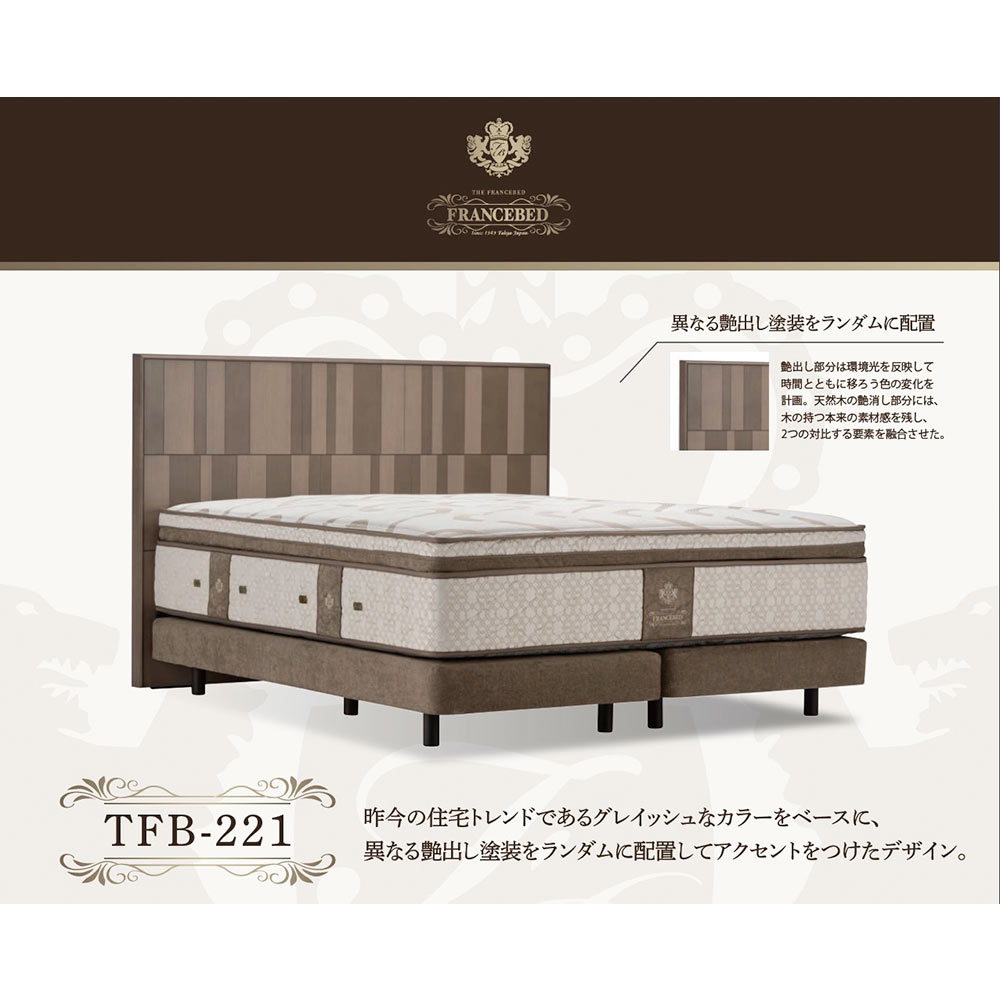 FRANCEBED ザ・フランスベッド TFB-221 テーレセット セミダブル / FRANCEBED（フランスベッド） / セミダブルベッドフレーム / FRB10100_dt_02.jpg