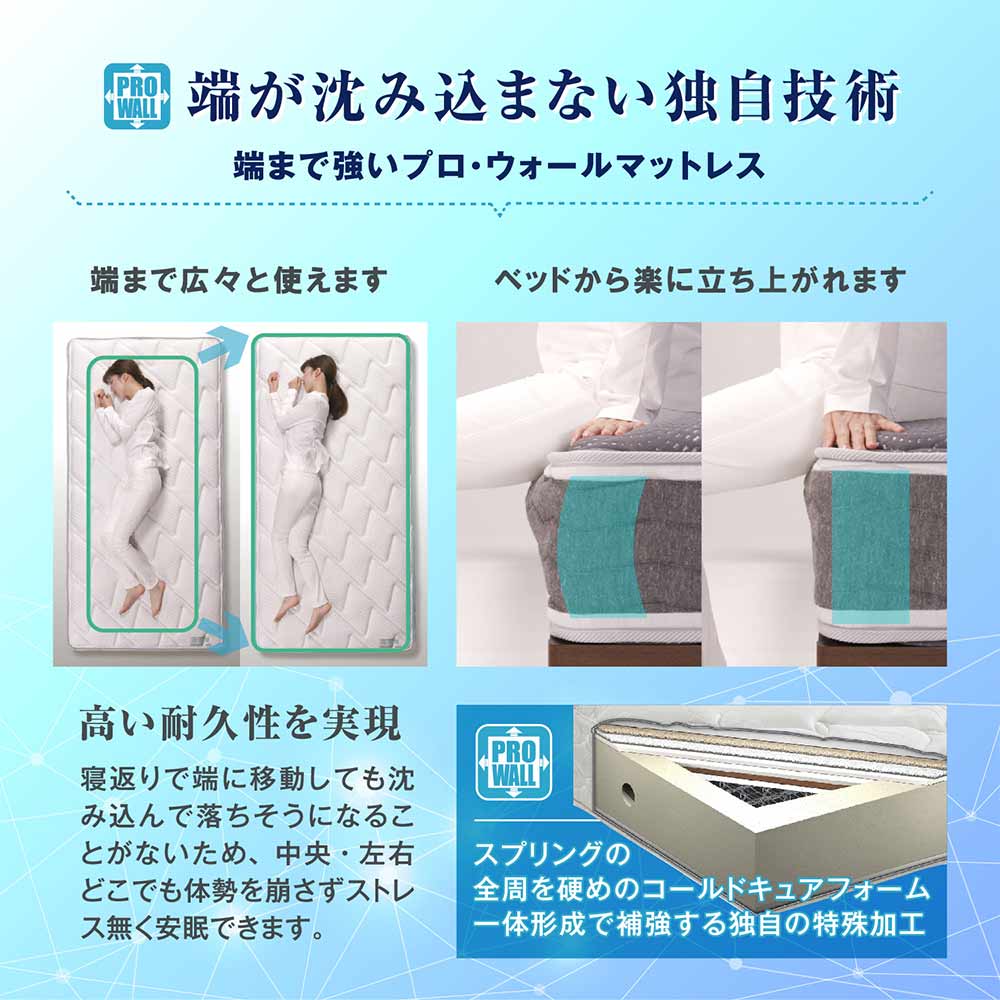 FRANCEBED ライフトリートメントマットレス LT-9900PW MON ハード シングル / FRANCEBED（フランスベッド） / シングルマットレス / FRB10131_dt_13.jpg