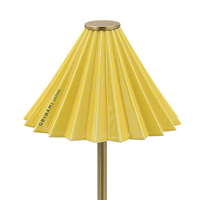 ORIGAMI LAMP ポータブル ブラス TC-2501-BS_gram eight / gram eight(グラムエイト) / テーブルランプ・テーブルライト / col_GME10024YEL.jpg