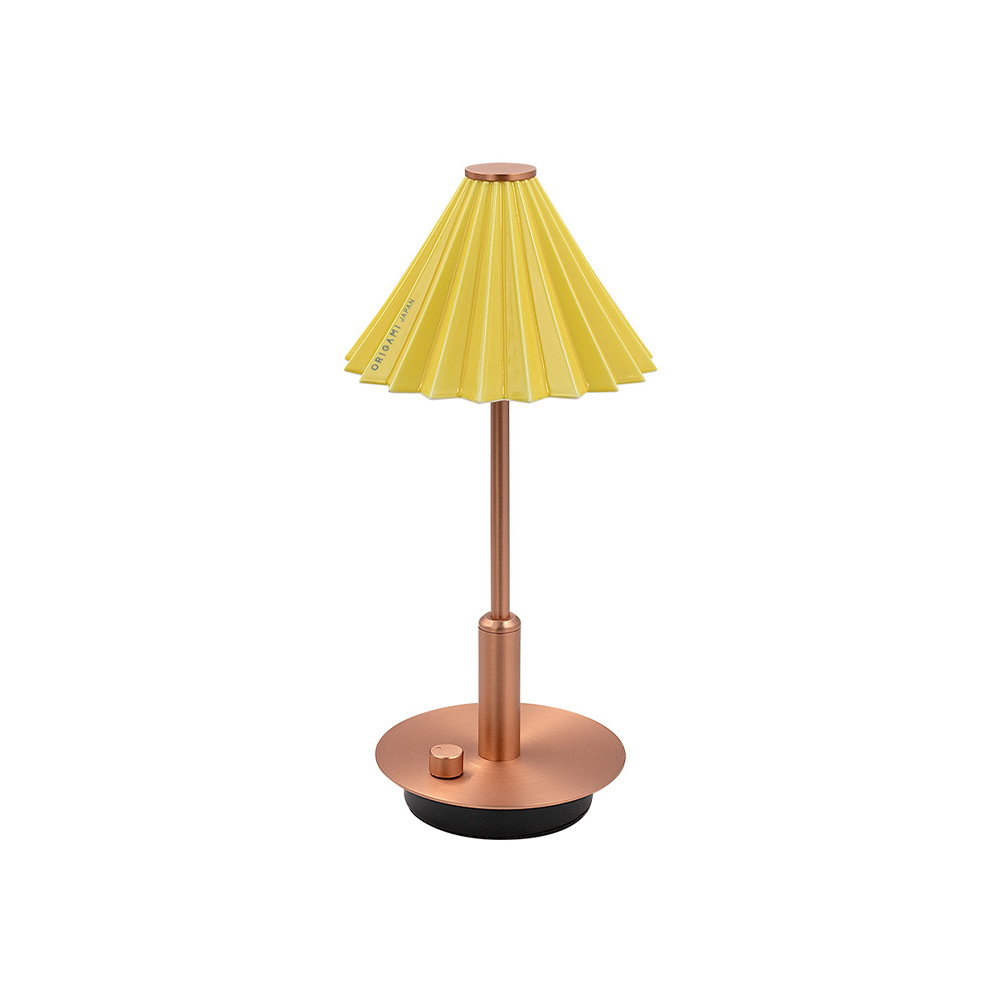 ORIGAMI LAMP ポータブル コッパー TC-2501-CP_gram eight / gram eight（グラムエイト） / テーブルランプ・テーブルライト / GME10025YEL_ma.jpg