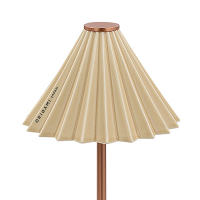 ORIGAMI LAMP ポータブル コッパー TC-2501-CP_gram eight / gram eight(グラムエイト) / テーブルランプ・テーブルライト / col_GME10025BEG.jpg