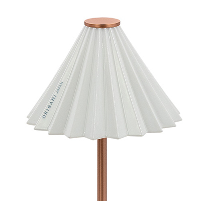 ORIGAMI LAMP ポータブル コッパー TC-2501-CP_gram eight / gram eight(グラムエイト) / テーブルランプ・テーブルライト / col_GME10025WHT.jpg