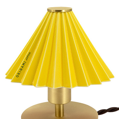 ORIGAMI LAMP テーブルミニ TC-1515_gram eight / gram eight（グラムエイト） / テーブルランプ・テーブルライト / col_GME10027YEL.jpg