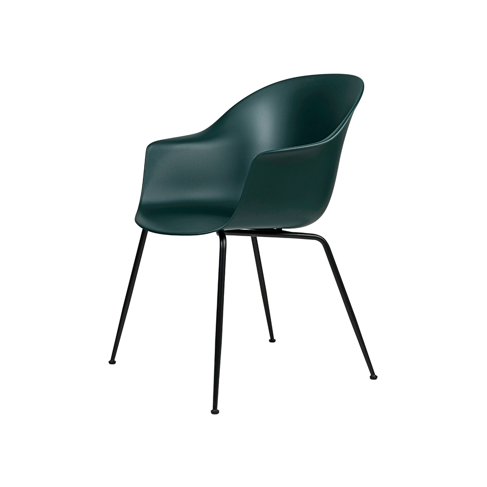 GUBI Bat Dining Chair - Conic base,  Black Matt Base / GUBI（グビ） / ダイニングチェア / GUB10009GRN_ma.jpg