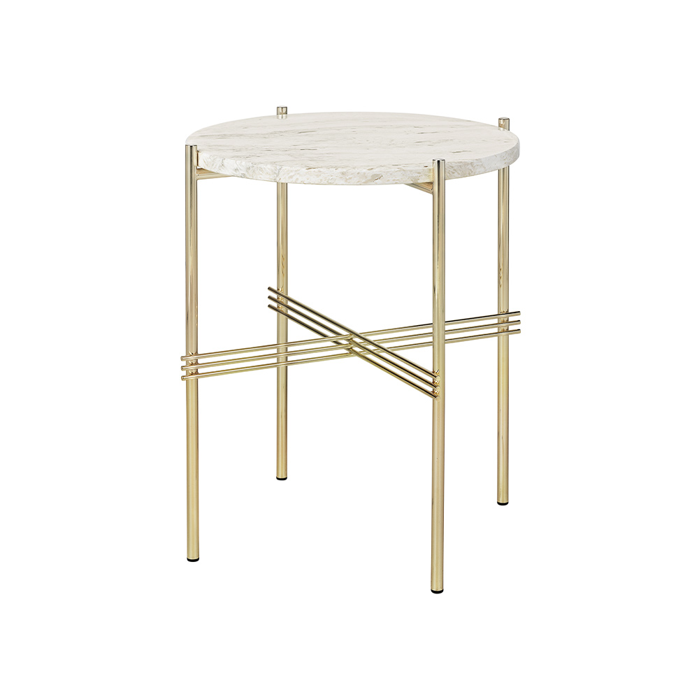 GUBI TS Side Table - Round φ400mm,  Brass Base / GUBI（グビ） / サイドテーブル・ナイトテーブル / GUB10017BEG_ma.jpg