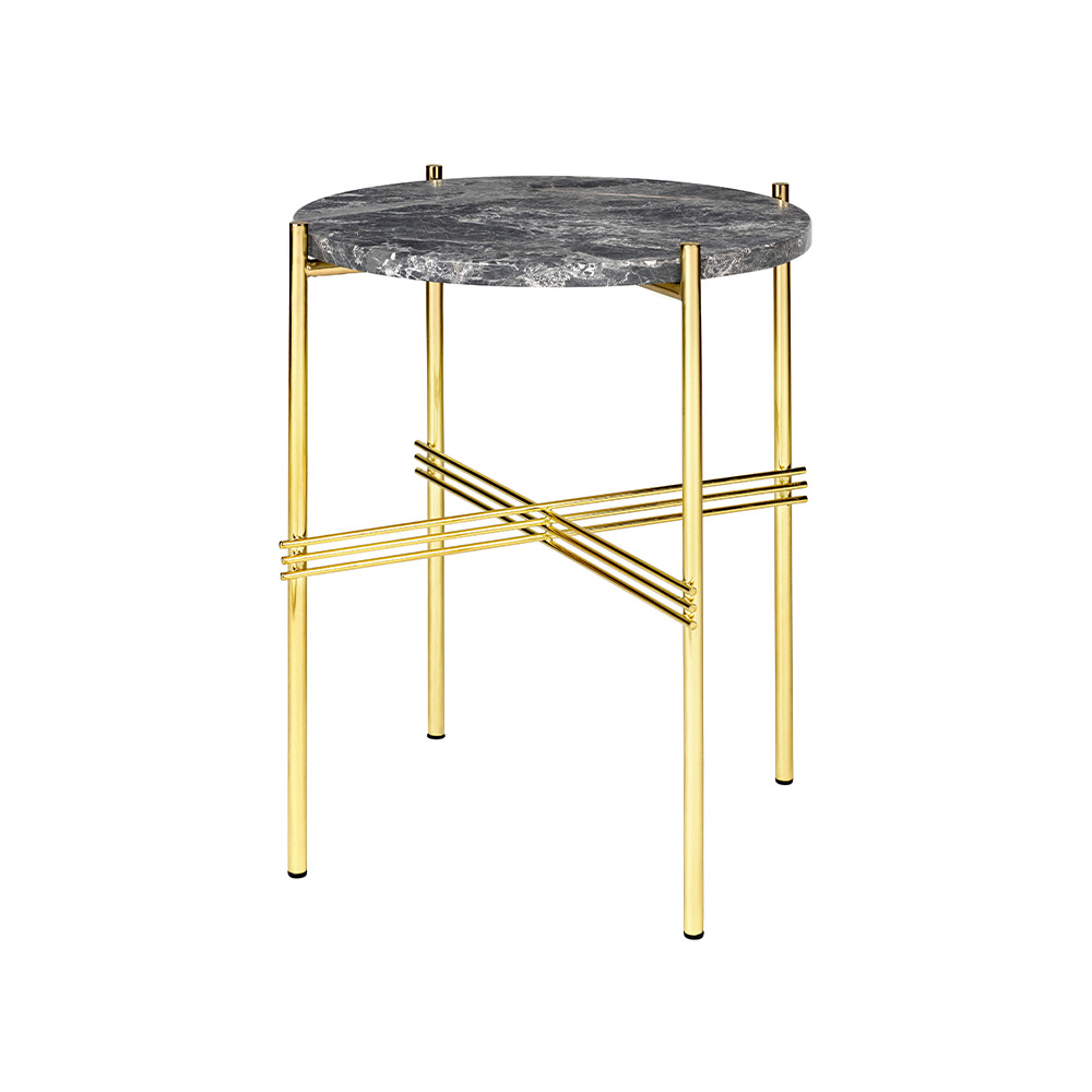 GUBI TS Side Table - Round φ400mm,  Brass Base / GUBI（グビ） / サイドテーブル・ナイトテーブル / GUB10017GRY_ma.jpg