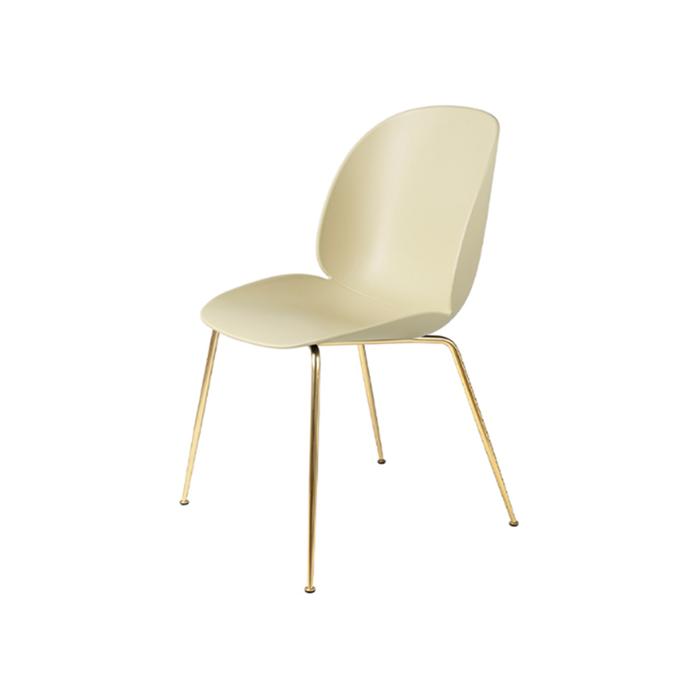 GUBI Beetle Dining Chair - Conic base,  Brass Semi-matt Base / GUBI（グビ） / ダイニングチェア / GUB10045LBR_ma.jpg