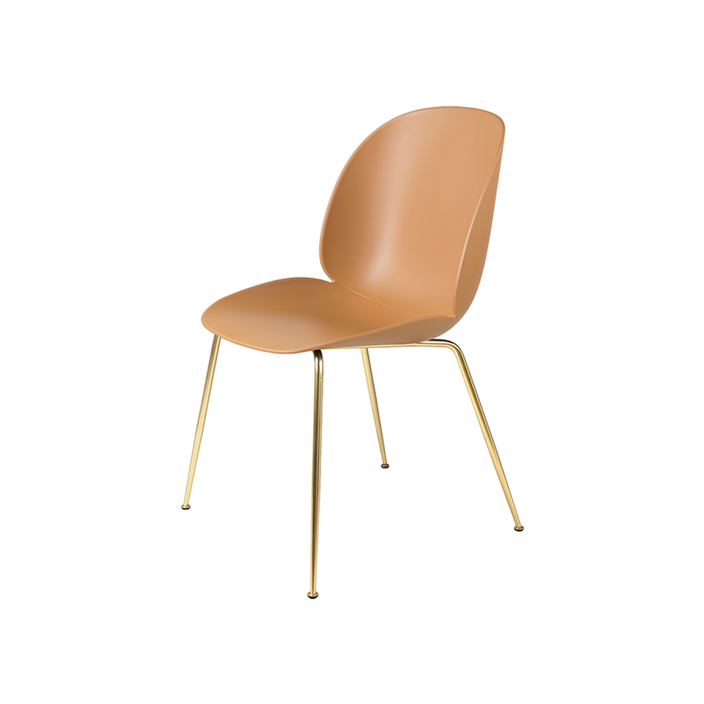 GUBI Beetle Dining Chair - Conic base,  Brass Semi-matt Base / GUBI（グビ） / ダイニングチェア / GUB10045ORN_ma.jpg