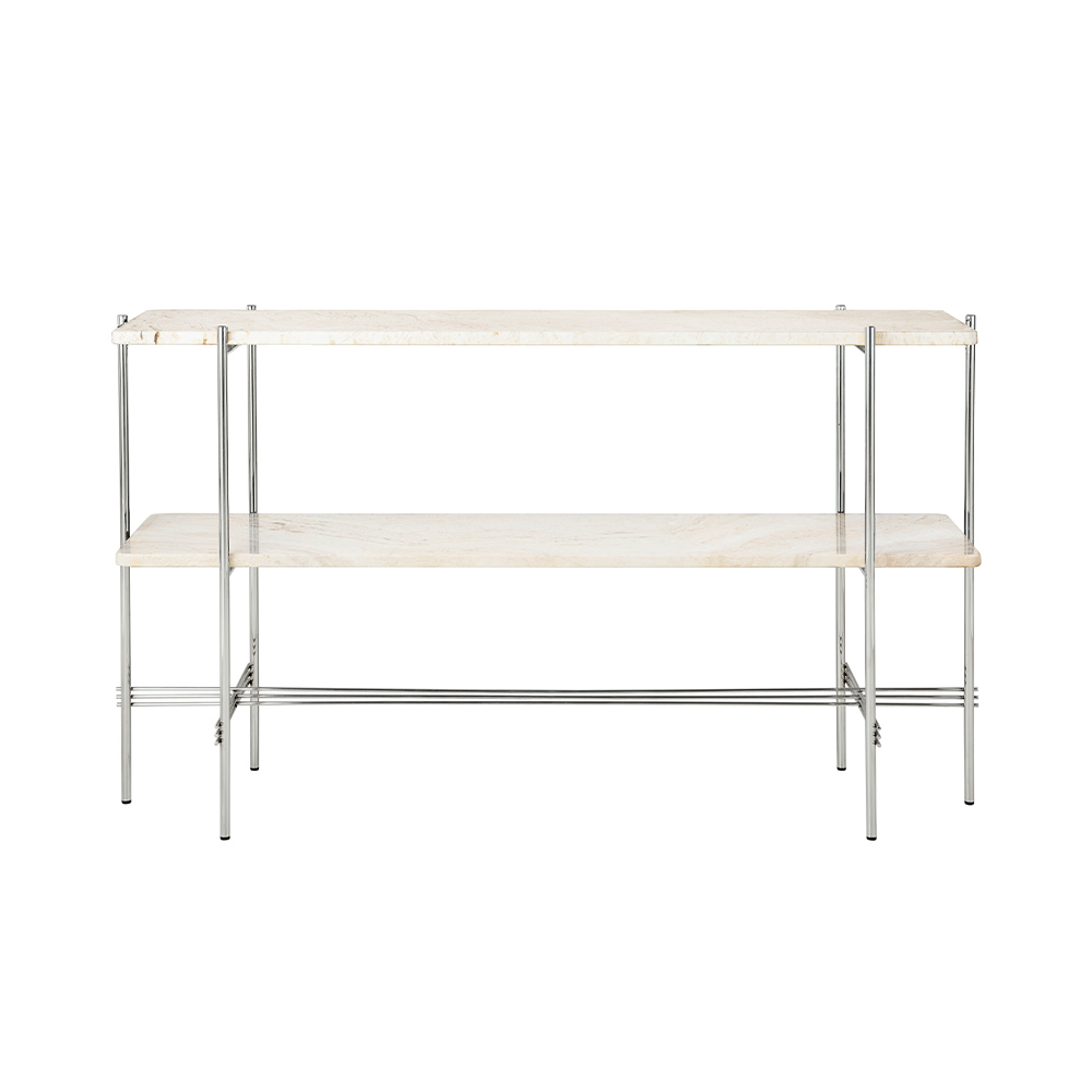 GUBI TS Console - 2Racks,  Polished Steel Base / GUBI（グビ） / ラック・ブックシェルフ・マガジンラック・本棚 / GUB10093BEG_ma.jpg