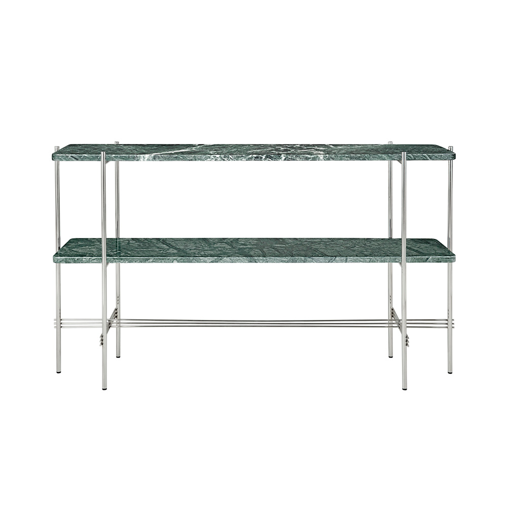 GUBI TS Console - 2Racks,  Polished Steel Base / GUBI（グビ） / ラック・ブックシェルフ・マガジンラック・本棚 / GUB10093GRN_ma.jpg