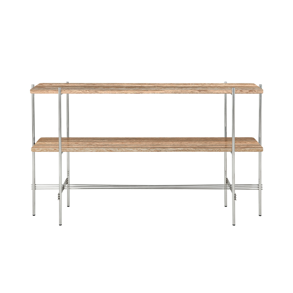 GUBI TS Console - 2Racks,  Polished Steel Base / GUBI（グビ） / ラック・ブックシェルフ・マガジンラック・本棚 / GUB10093LBR_ma.jpg