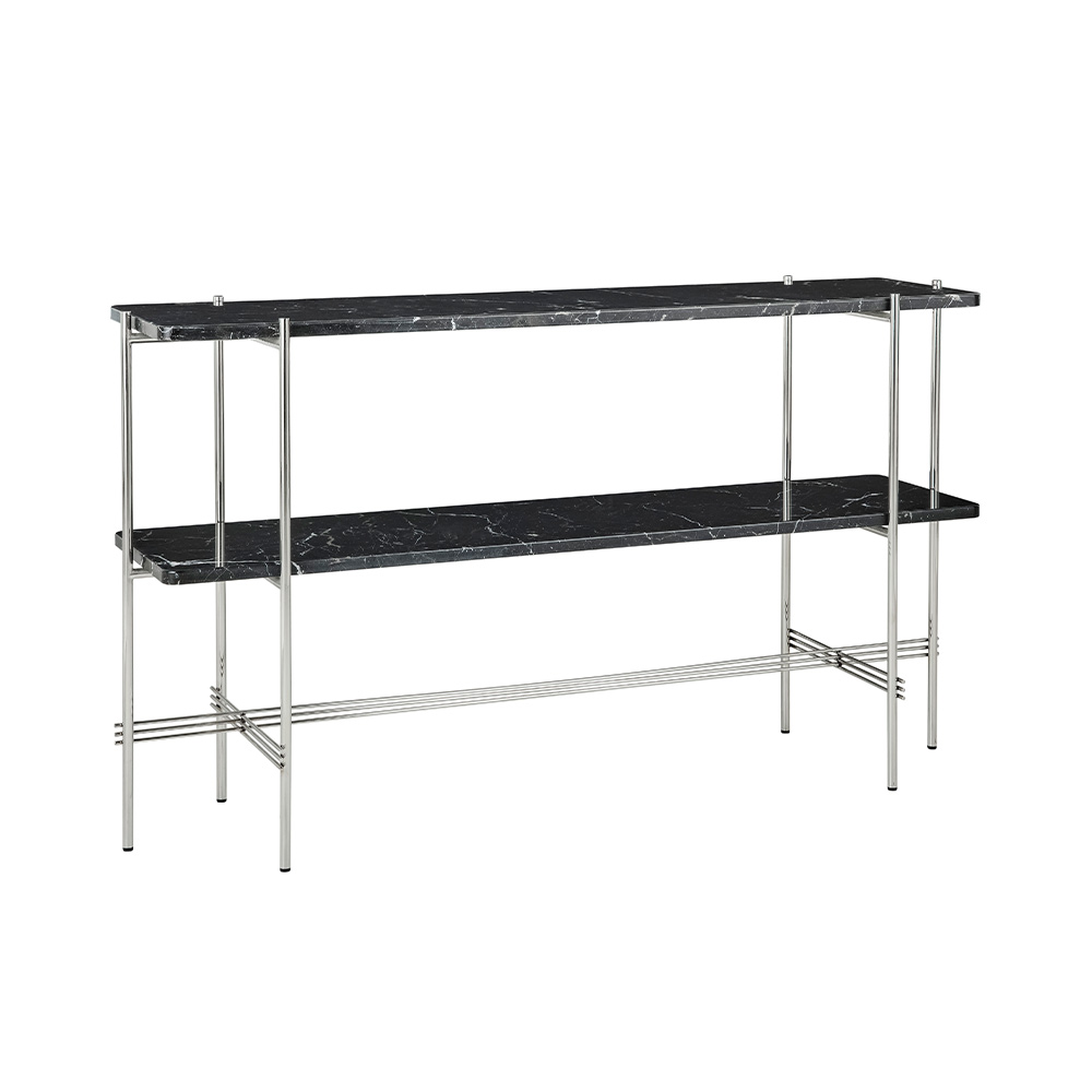 GUBI TS Console - 2Racks,  Polished Steel Base / GUBI（グビ） / ラック・ブックシェルフ・マガジンラック・本棚 / GUB10093_dt_01.jpg