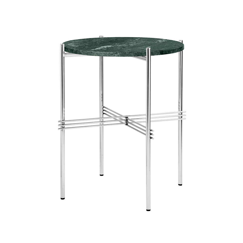 GUBI TS Side Table - Round,  φ400mm,  Polished Steel Base / GUBI（グビ） / サイドテーブル・ナイトテーブル / GUB10095GRN_ma.jpg
