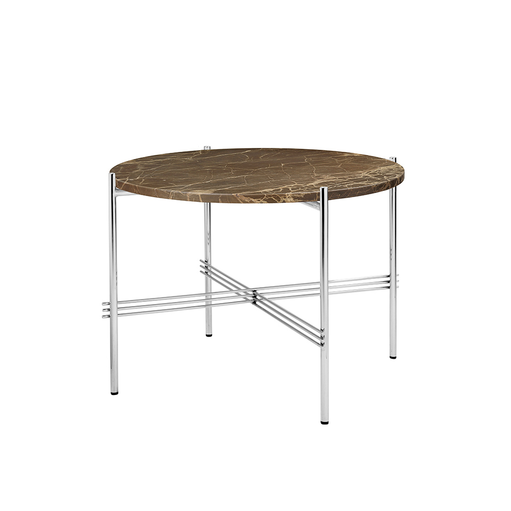 GUBI TS Coffee Table - Round φ550mm,  Polished Steel Base / GUBI（グビ） / リビングテーブル・ローテーブル・座卓 / GUB10098DBR_ma.jpg